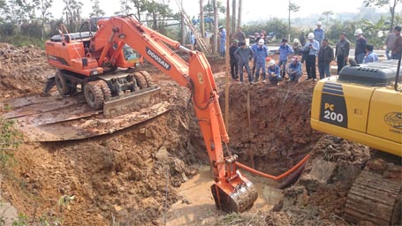 Đấu thầu quốc tế để xây dựng đường ống nước sạch sông Đà 2