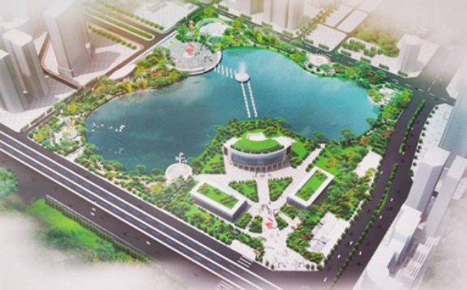 Công bố điều chỉnh quy hoạch chi tiết Công viên hồ điều hòa Nhân Chính