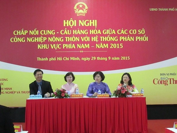 Kí kết 45 hợp đồng kết nối cung cầu hàng Việt Nam tại TPHCM