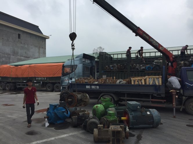 150 tấn máy móc nghi rác thải công nghiệp Trung Quốc nhập lậu